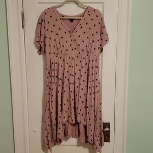 Torrid Thistle Pink Chevron Challis Dress. Size 2